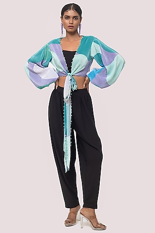 Green & Black Printed Co-ord Set by Onaya