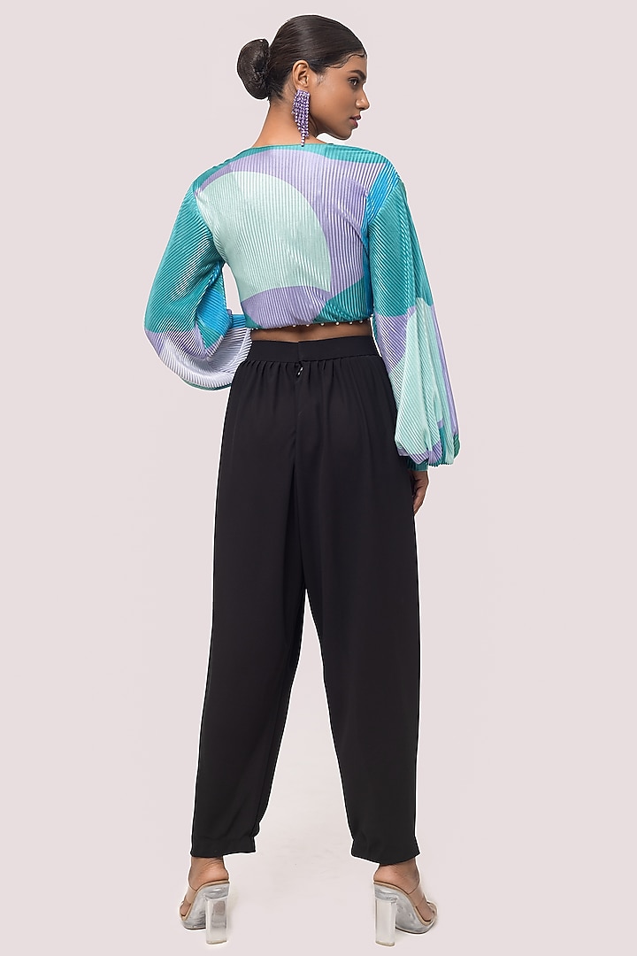 Green & Black Printed Co-ord Set by Onaya at Pernia's Pop Up Shop
