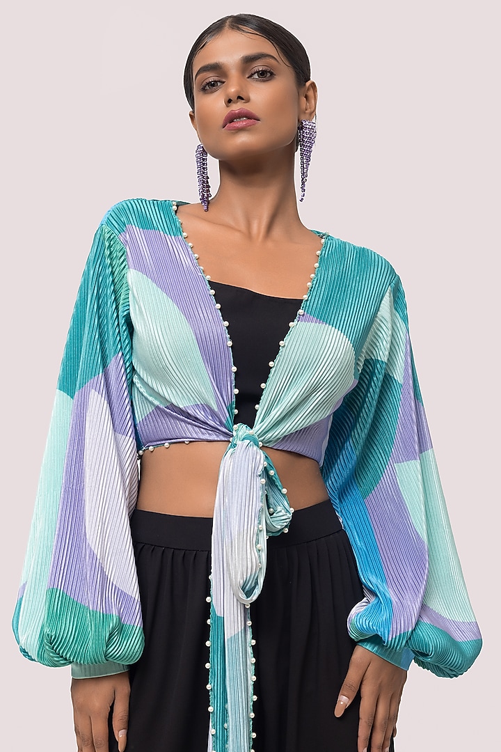 Green & Black Printed Co-ord Set by Onaya at Pernia's Pop Up Shop