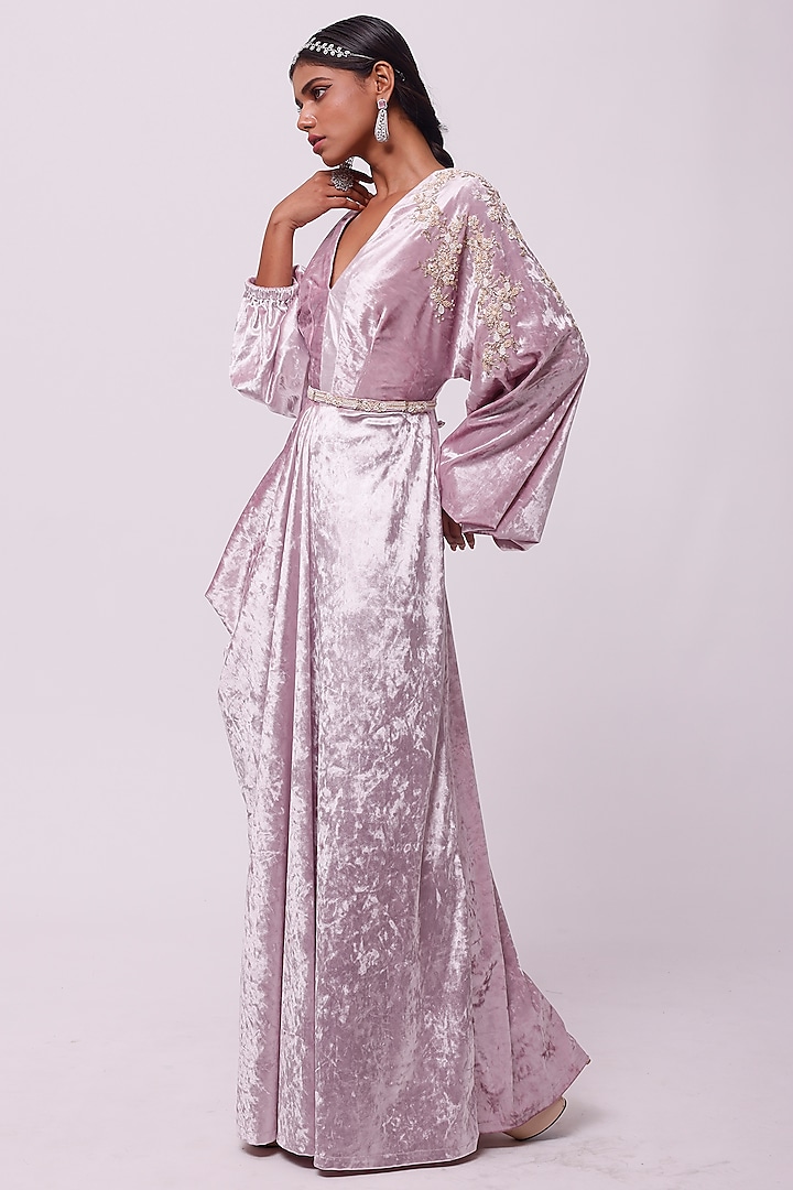 Pink Embellished Maxi Summer Dress by Onaya at Pernia's Pop Up Shop