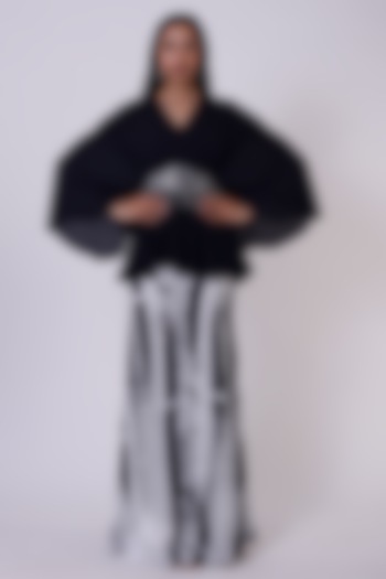 Black & White Printed Pant Set by Onaya at Pernia's Pop Up Shop