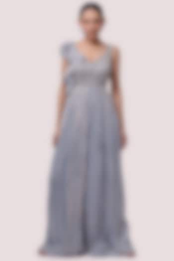 Sky Blue Embellished Jumpsuit by Onaya at Pernia's Pop Up Shop