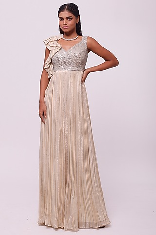 Off-White Embellished Jumpsuit by Onaya