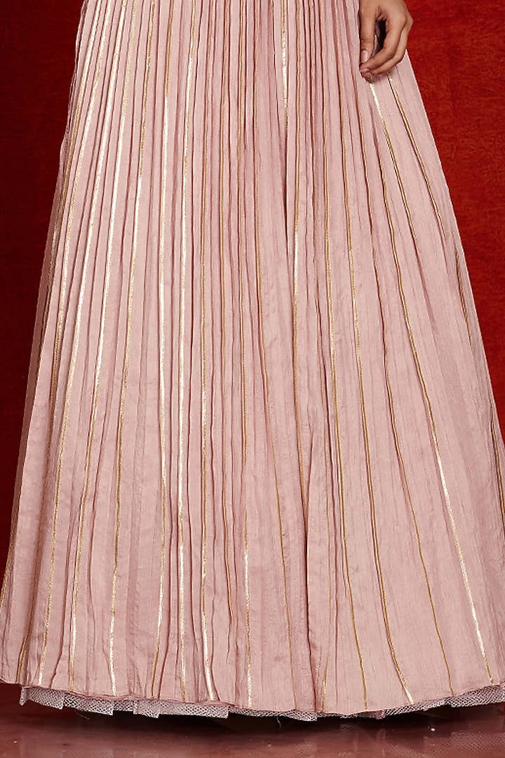 Coral Embroidered Party Wear Gown by Onaya at Pernia's Pop Up Shop