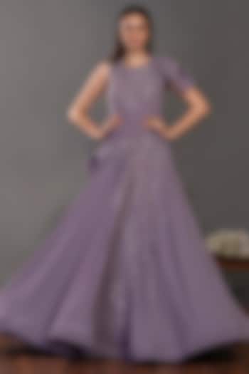 Mauve Satin Engagement Gown by Onaya at Pernia's Pop Up Shop