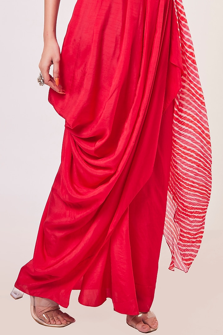 Rani Printed Draped Summer Dress With Belt by Onaya at Pernia's Pop Up Shop