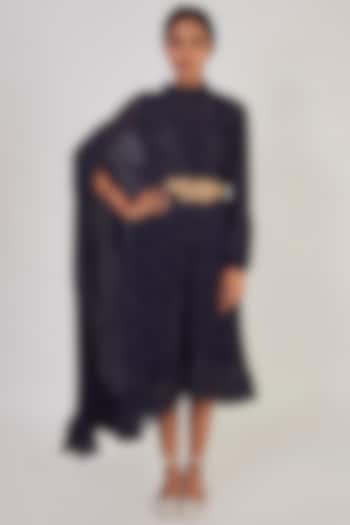 Navy Blue Crush Embroidered Summer Dress by Onaya at Pernia's Pop Up Shop