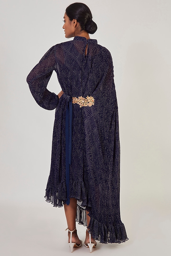 Navy Blue Crush Embroidered Summer Dress by Onaya at Pernia's Pop Up Shop
