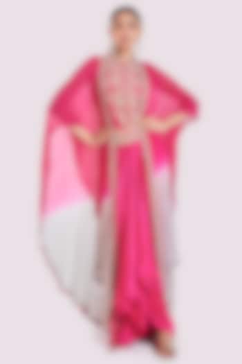 Rani & Grey Georgette Sequin Embellished Cape Set by Onaya at Pernia's Pop Up Shop