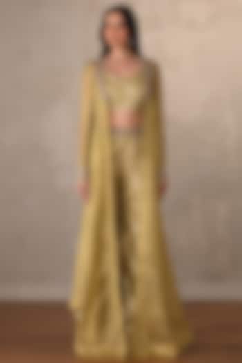 Pista Green Tissue Pant Set by Onaya at Pernia's Pop Up Shop