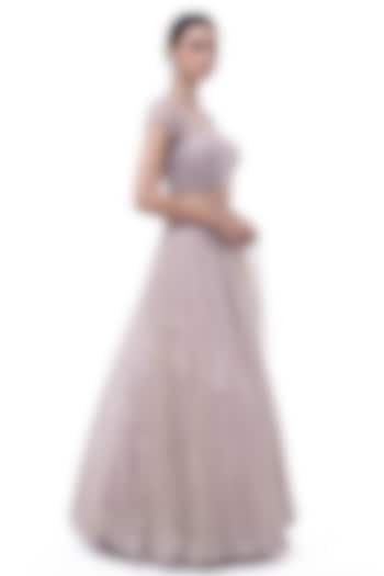 Off-White Net Embellished Wedding Lehenga Set by Onaya at Pernia's Pop Up Shop