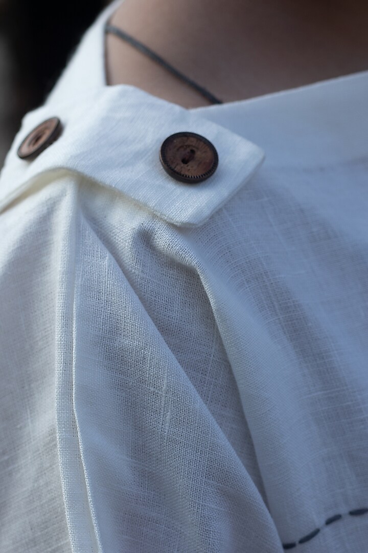 White Linen Top For Boys by Onari kids at Pernia's Pop Up Shop