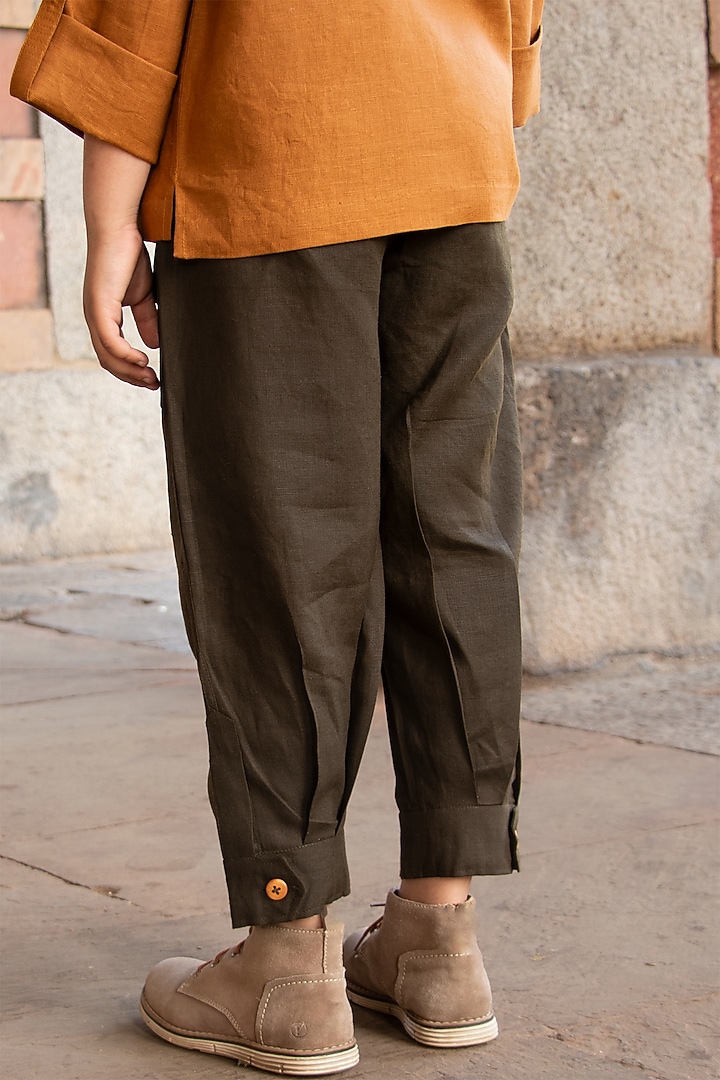 Army-Green Harem Pants For Boys by Onari kids at Pernia's Pop Up Shop