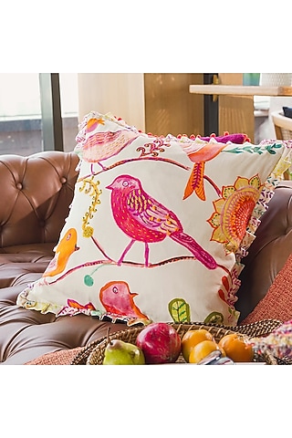 Pink & Fuchsia Cotton Cushion Cover by Onset homes