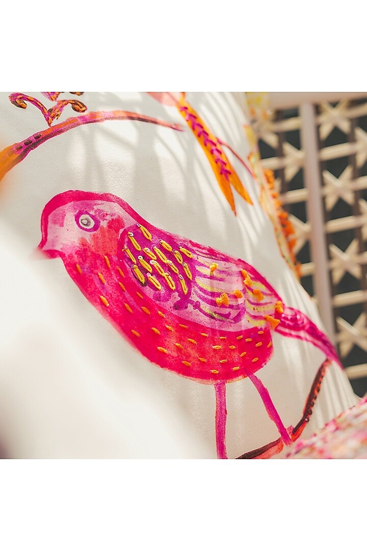 Pink & Fuchsia Cotton Cushion Cover by Onset homes at Pernia's Pop Up Shop