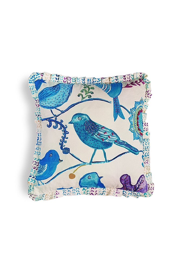 Blue & Turquoise Cotton Cushion Cover by Onset homes at Pernia's Pop Up Shop