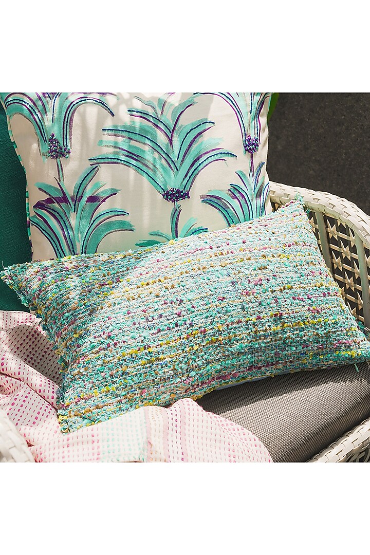 Blue & Turquoise Cotton Cushion Cover by Onset homes at Pernia's Pop Up Shop