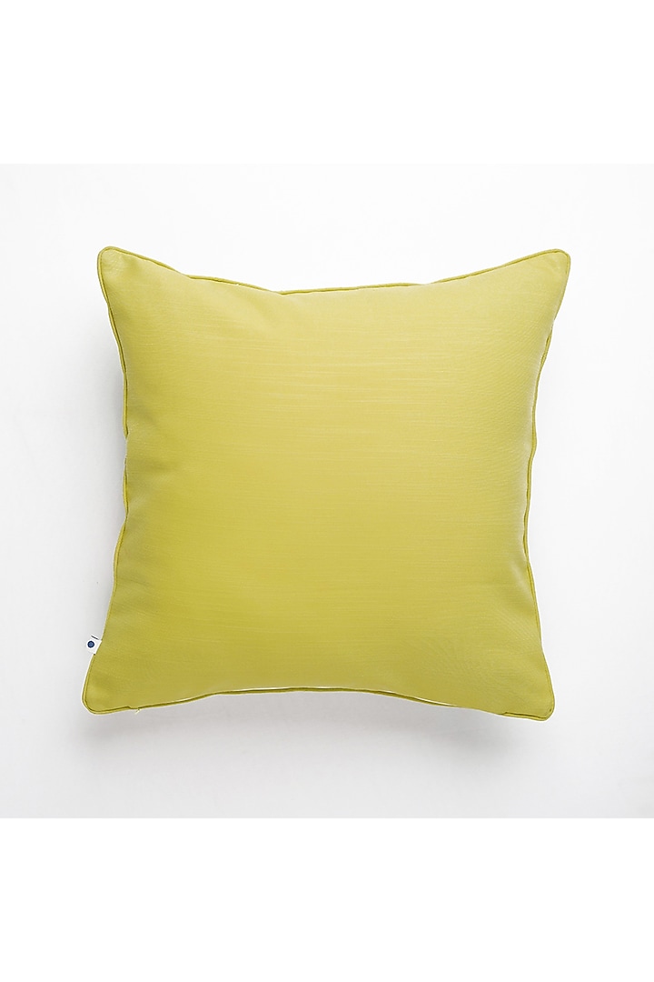 Green & Lime Green Cotton Cushion Cover by Onset homes at Pernia's Pop Up Shop