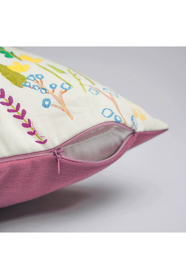 Pink & Fuchsia Cotton Cushion Cover by Onset homes at Pernia's Pop Up Shop