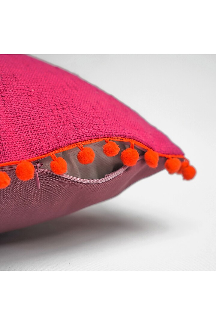 Pink & Fuchsia Cotton Cushion Cover by Onset homes at Pernia's Pop Up Shop