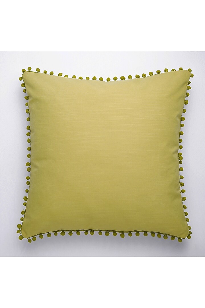 Green & Lime Green Cotton Cushion Cover by Onset homes at Pernia's Pop Up Shop