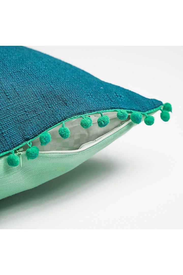 Blue & Turquoise Cotton Cushion Cover by Onset homes at Pernia's Pop Up Shop