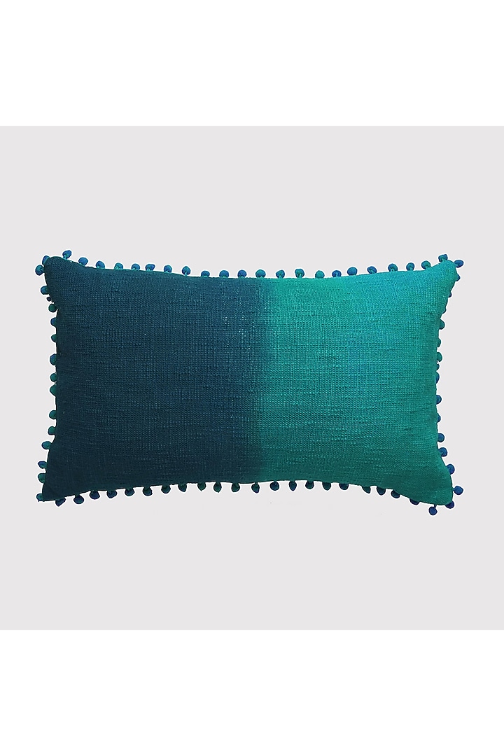 Blue & Turquoise Cotton Cushion Cover by Onset homes at Pernia's Pop Up Shop