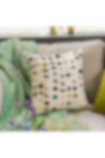 Green & Turquoise Cotton Polka Cushion Cover by Onset homes at Pernia's Pop Up Shop