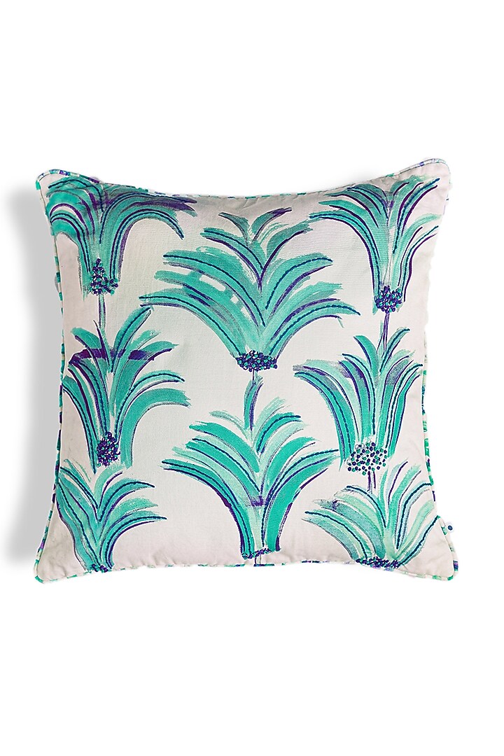 Blue & Turquoise Cotton Cushion Cover by Onset homes at Pernia's Pop Up Shop