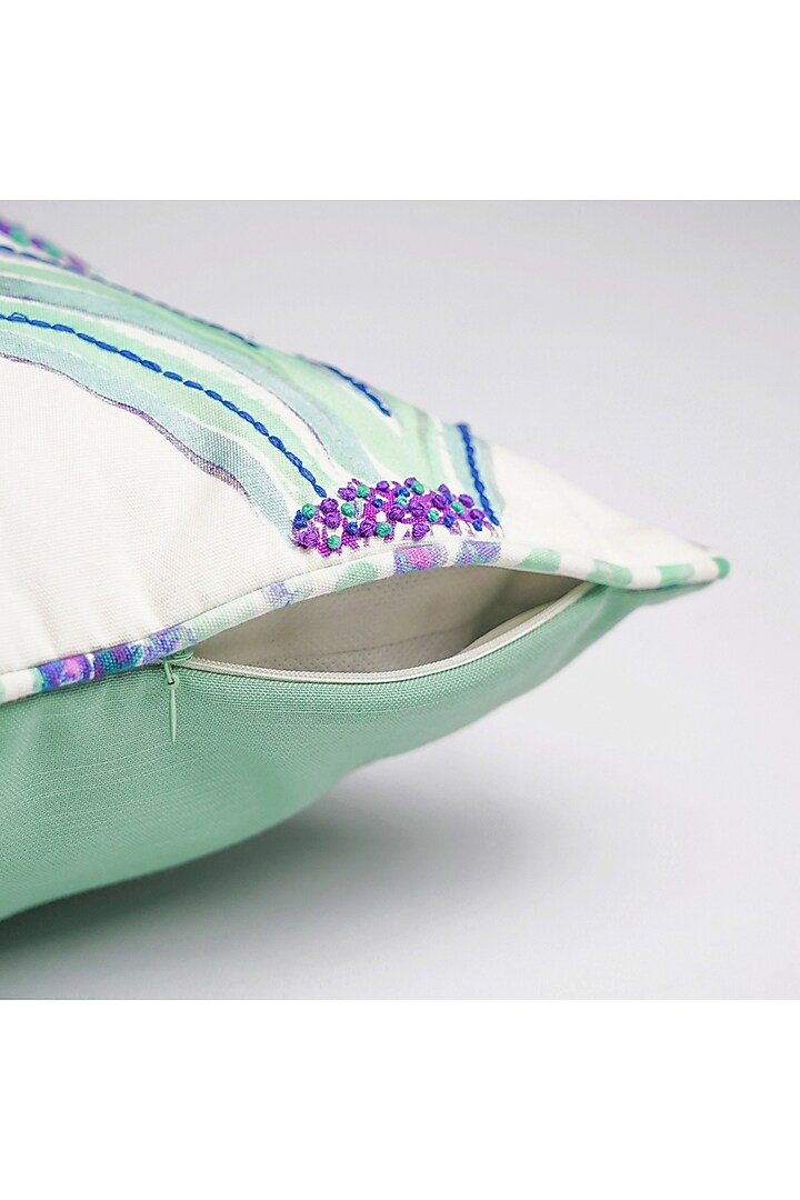 Blue & Turquoise Cotton Cushion Cover by Onset homes at Pernia's Pop Up Shop