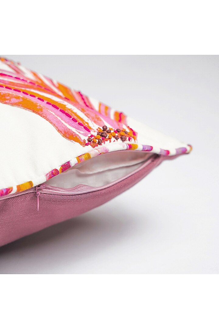Pink & Fuchsia Cotton Cushion Cover by Onset homes at Pernia's Pop Up Shop