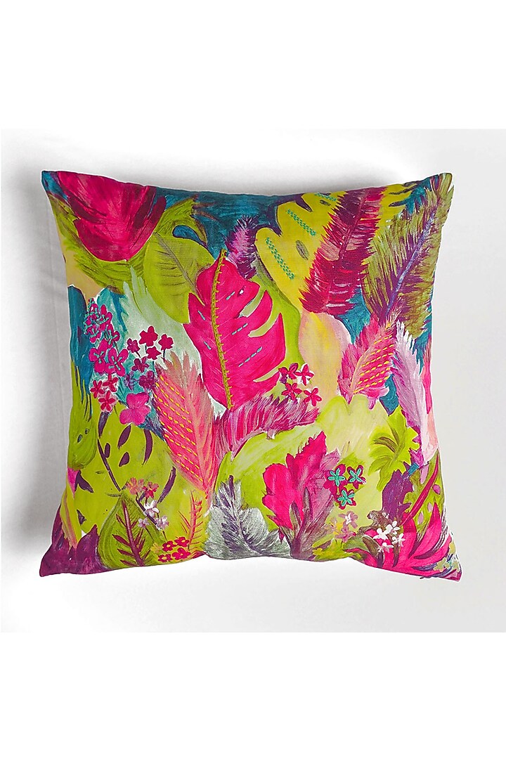 Pink & Fuchsia Cotton Cushion Cover by Onset homes at Pernia's Pop Up Shop