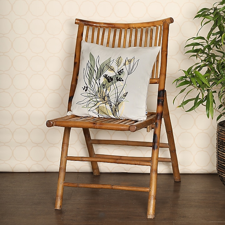 Ivory Handwoven Cushion Cover by Onset homes at Pernia's Pop Up Shop