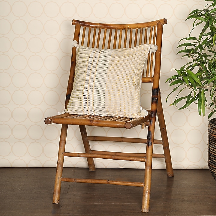 Foilage Embroidered Cushion Cover by Onset homes at Pernia's Pop Up Shop