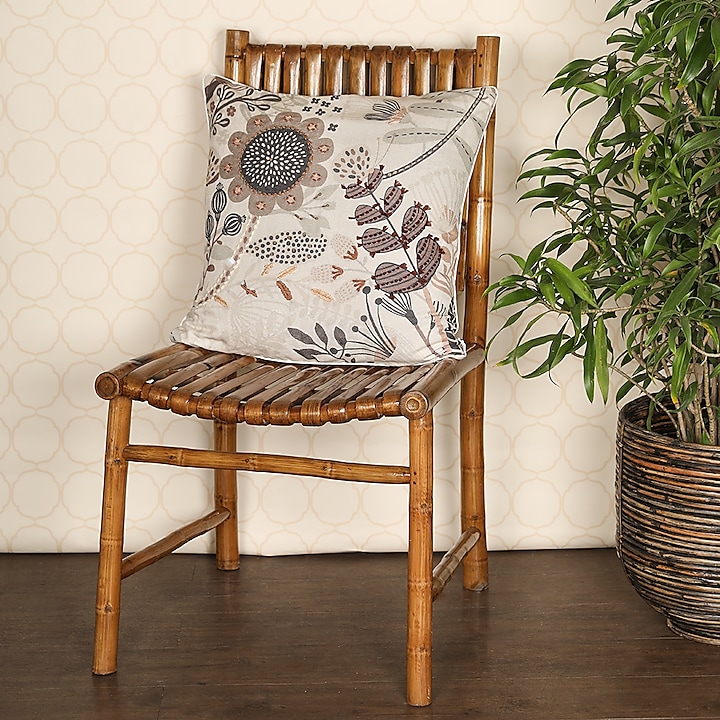 Fog Embroidered Cushion Cover by Onset homes