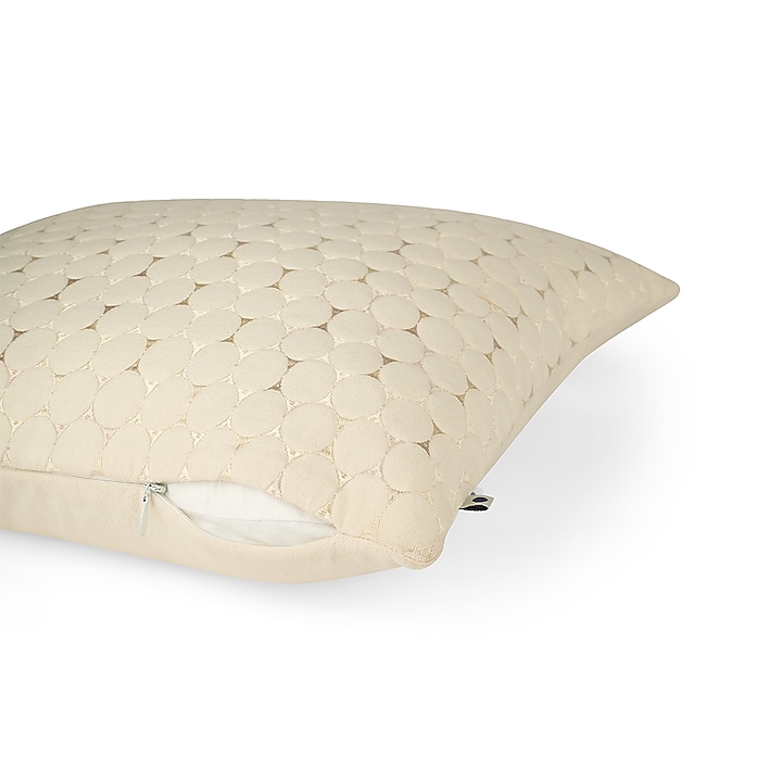 Daisy Embroidered Cushion Cover by Onset homes at Pernia's Pop Up Shop