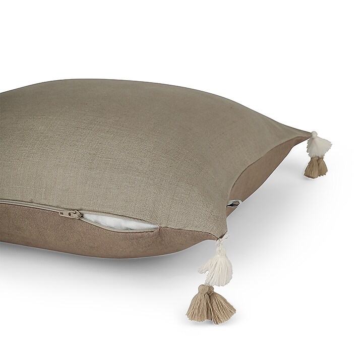 Foggy Dew Machine Handwoven Cushion Cover by Onset homes at Pernia's Pop Up Shop
