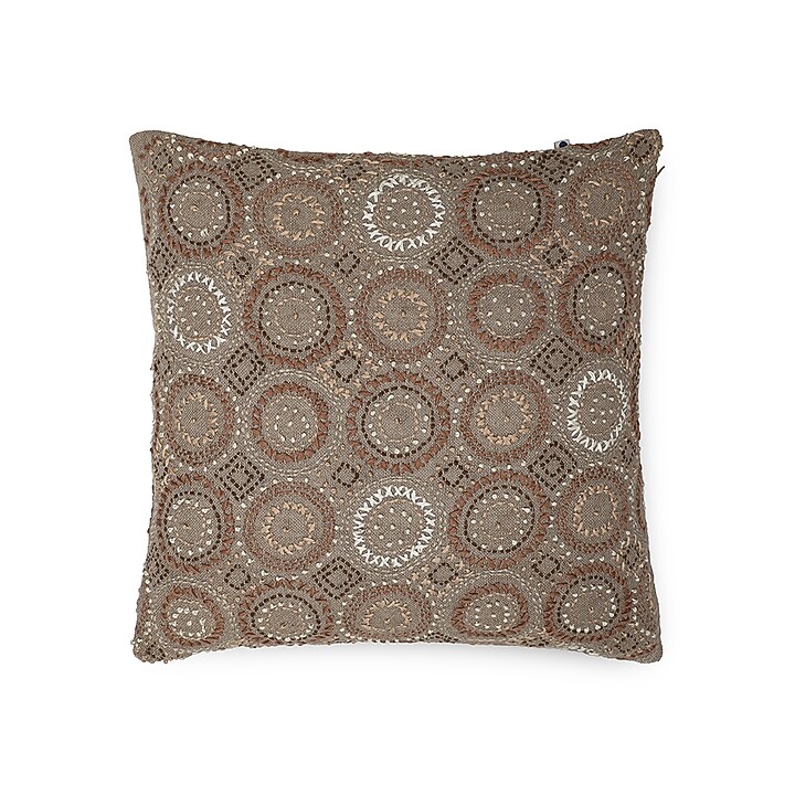 Foggy Dew Embroidered Cushion Cover by Onset homes at Pernia's Pop Up Shop