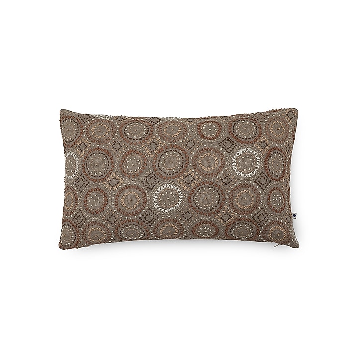 Foggy Dew Embroidered Cushion Cover by Onset homes at Pernia's Pop Up Shop