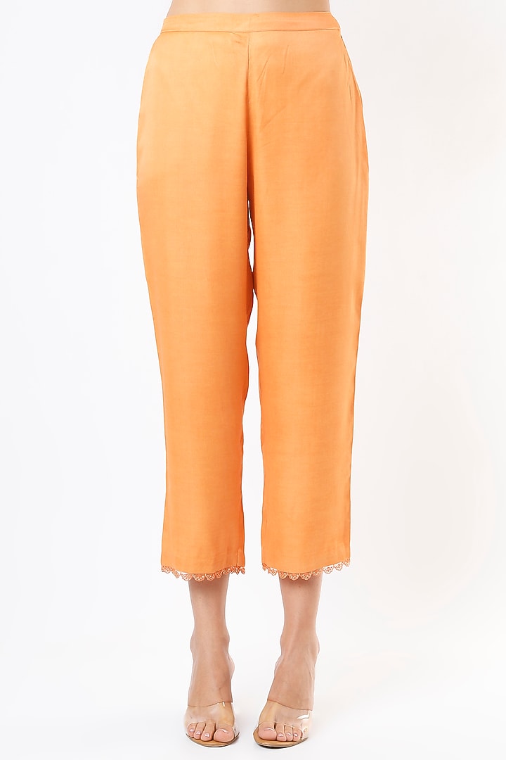 Papaya Embroidered Pants by One not two at Pernia's Pop Up Shop
