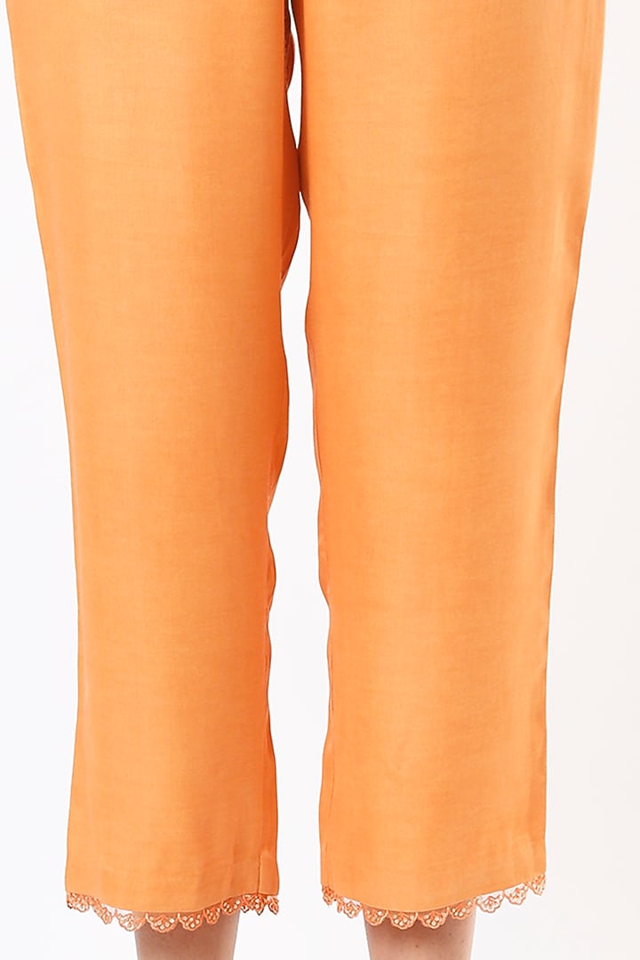 Papaya Embroidered Pants by One not two at Pernia's Pop Up Shop
