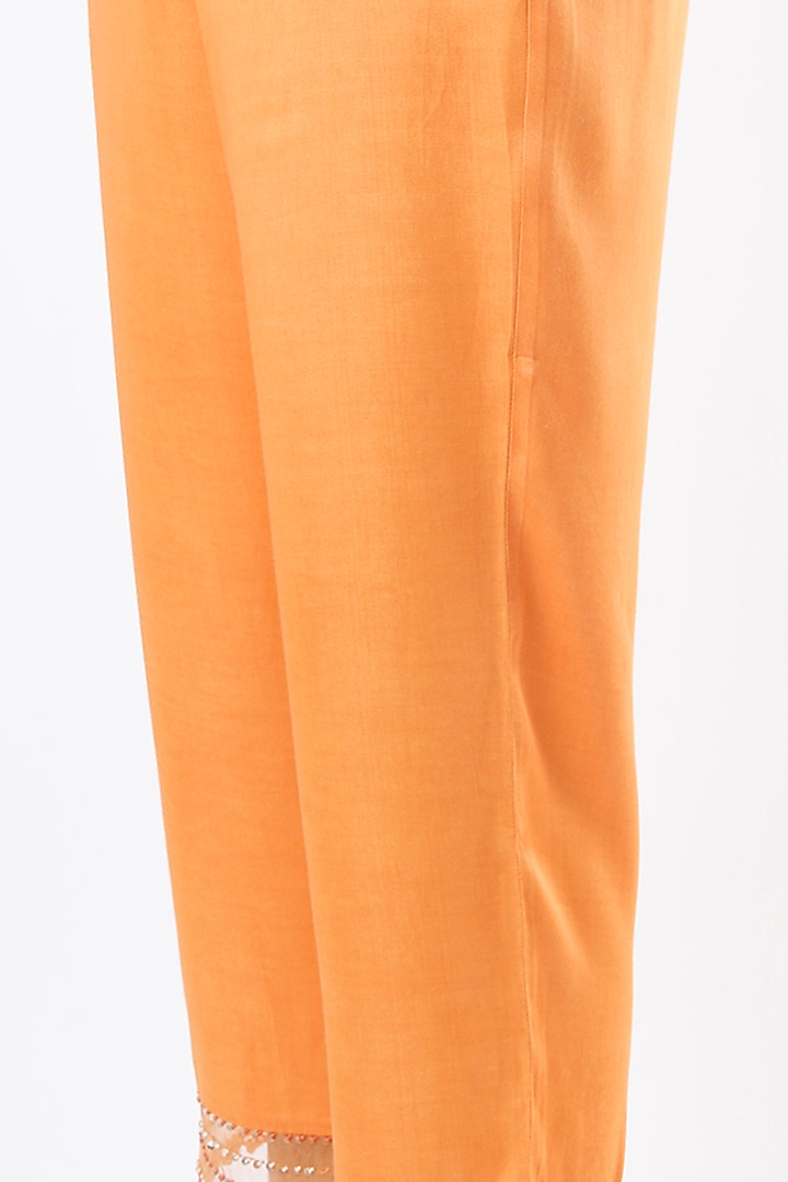Papaya Modal Satin Pants by One not two at Pernia's Pop Up Shop