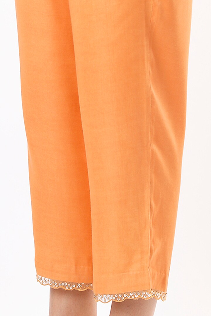 Papaya Pants In Modal Satin by One not two at Pernia's Pop Up Shop