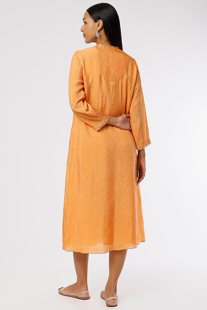 Papaya Embroidered A-line Kurta by One not two at Pernia's Pop Up Shop