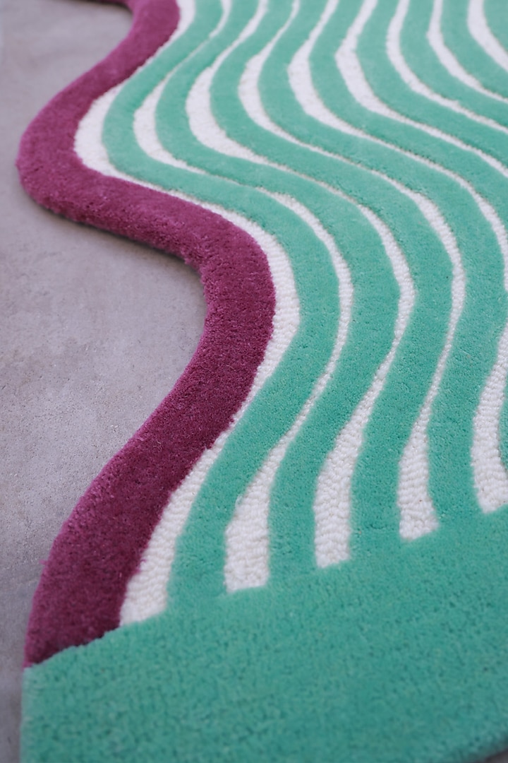 Multi-Colored Wool Tufted Carpet by Neytt Homes at Pernia's Pop Up Shop