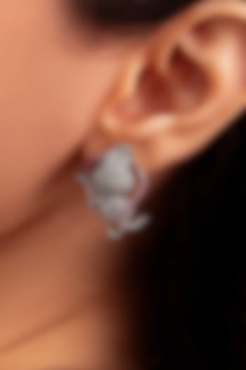 Silver Plated Swarovski Stud Earrings by Opalina at Pernia's Pop Up Shop