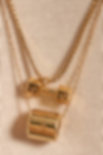 Gold Finish Pendant Necklace by Opalina at Pernia's Pop Up Shop