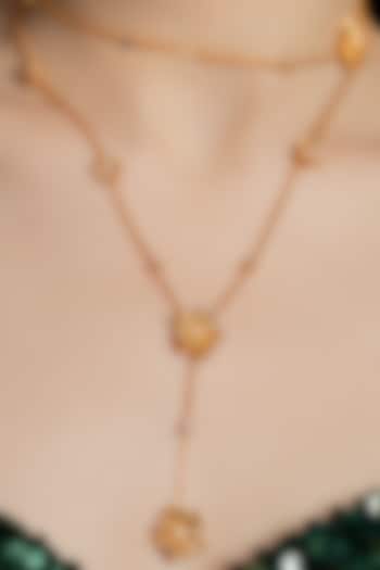 Gold Plated Layered Pendant Necklace by Opalina at Pernia's Pop Up Shop