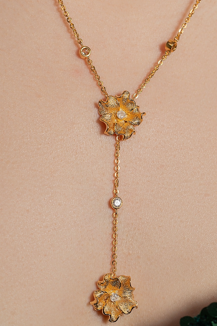 Gold Plated Layered Pendant Necklace by Opalina at Pernia's Pop Up Shop
