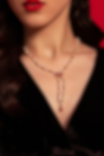Rose Gold Plated Swarovski Pearl Handcrafted Necklace by Opalina at Pernia's Pop Up Shop
